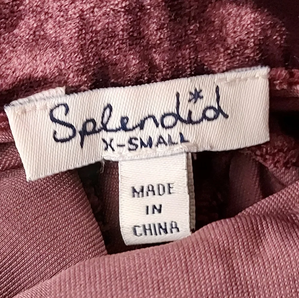 Splendid Moonstone Long Sleeve Velvet Button Front Shirt Top Size XS - Picture 9 of 9